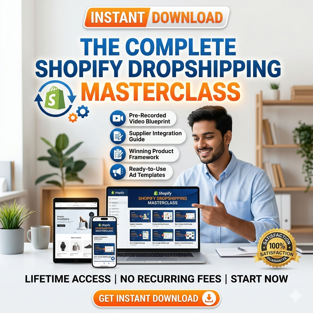 The Complete Shopify Dropshipping Masterclass. Full Course