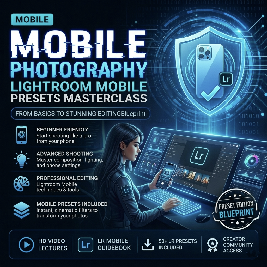 Mobile Photography & Lightoom Mobile Presets Masterclass Full Course