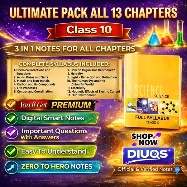Class 10 Science Ultimate Full Pack (All Chapters Included) | 3 IN 1 Notes